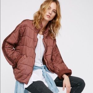 Free People Quilted Dolman Jacket SMALL